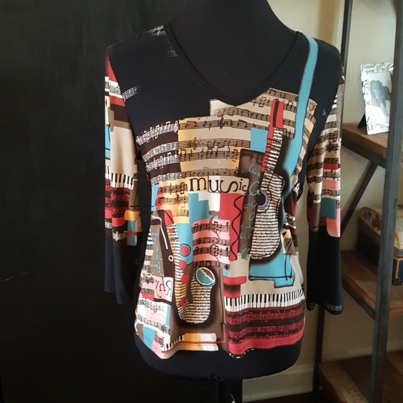 NYGARD Tops - Nygard Collection Music Top size M(10-12)